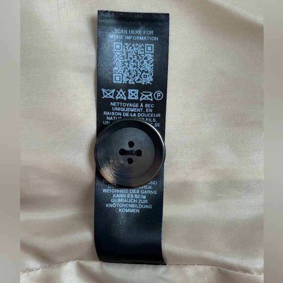 ASOS DESIGN Camel Bouclé Double-Breasted Coat (US 10) - Picture 9 of 9